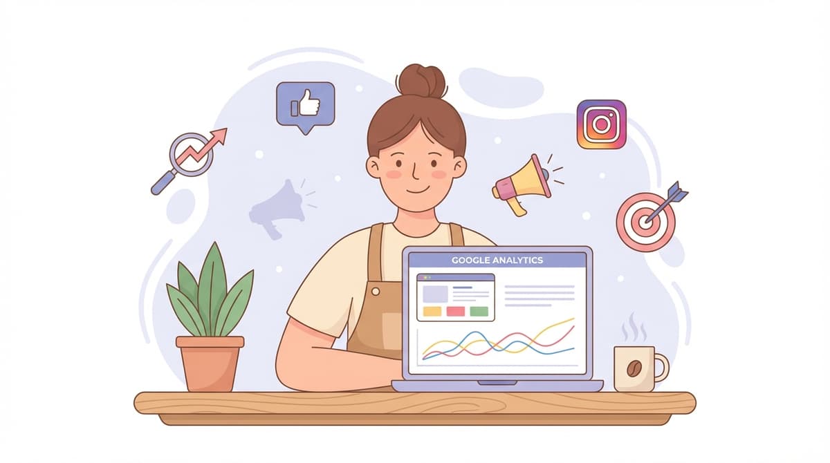 Artisan français consultant son site internet et sa fiche Google sur un ordinateur